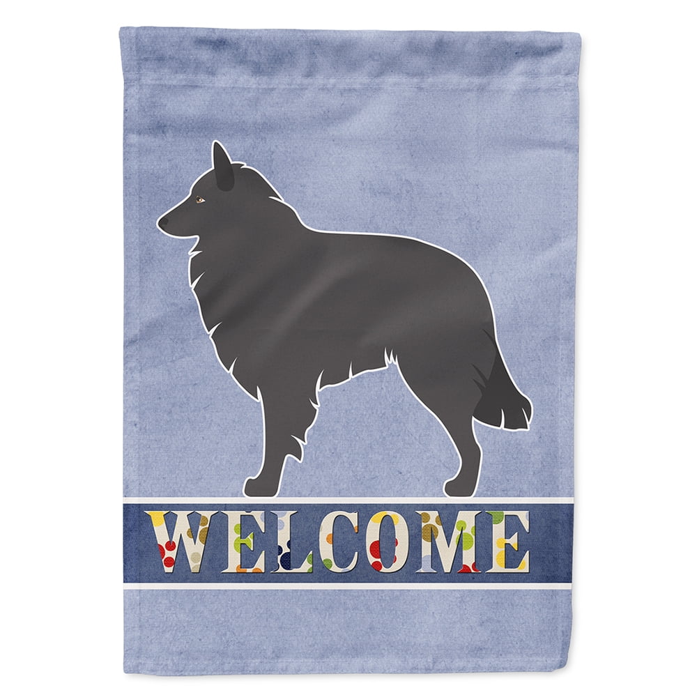 BB8301CHF Groenendael Belgian Shepherd Flag Canvas House Size
