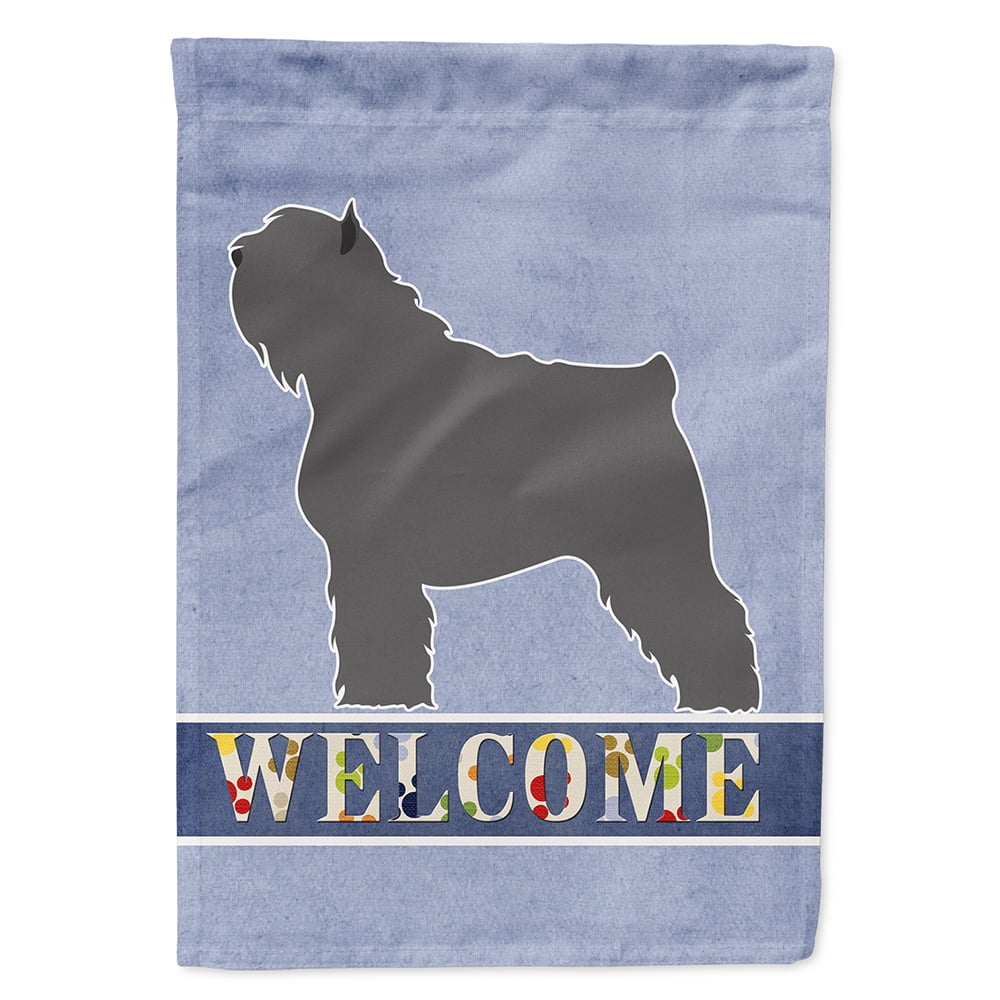 Bouvier des Flandres Welcome Flag Canvas House Size
