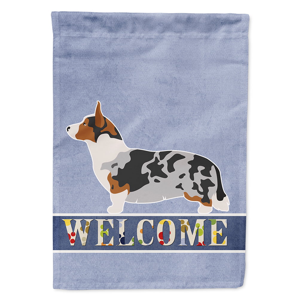 Welsh Corgi Cardigan Welcome Flag Canvas House Size