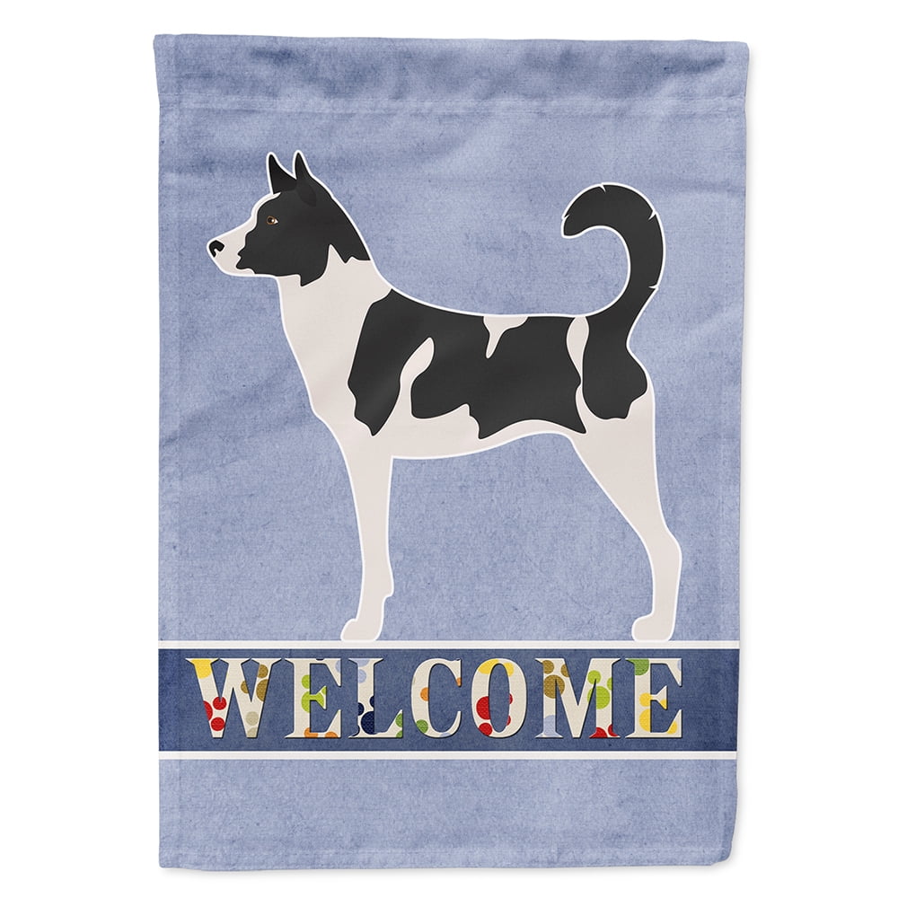 Canaan Dog Welcome Flag Canvas House Size