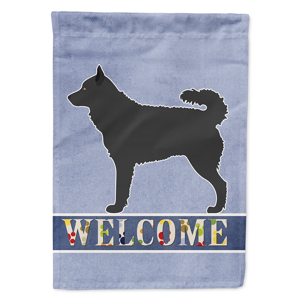 BB8336CHF Mudi Welcome Flag Canvas House Size