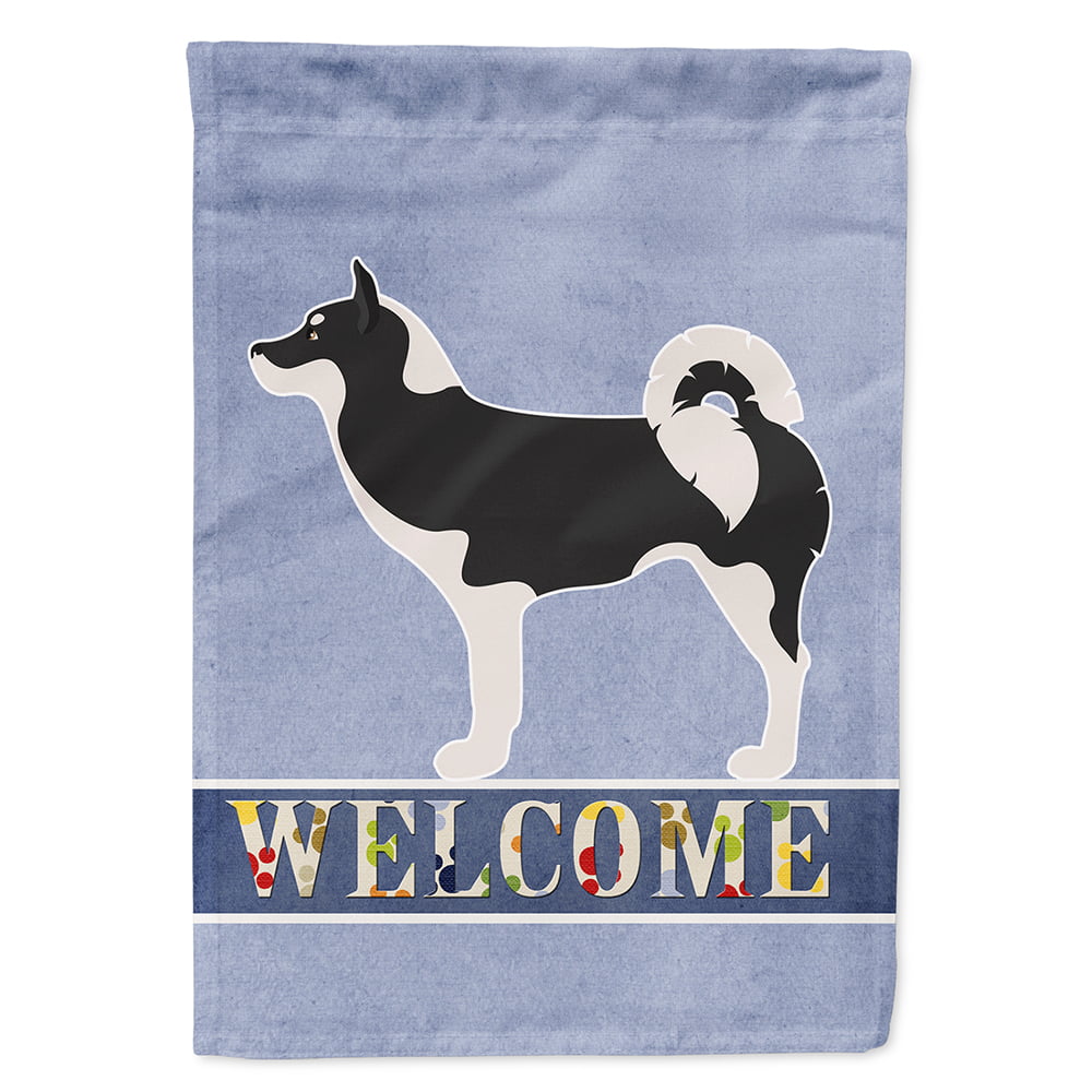 Greenland Dog Welcome Flag Canvas House Size