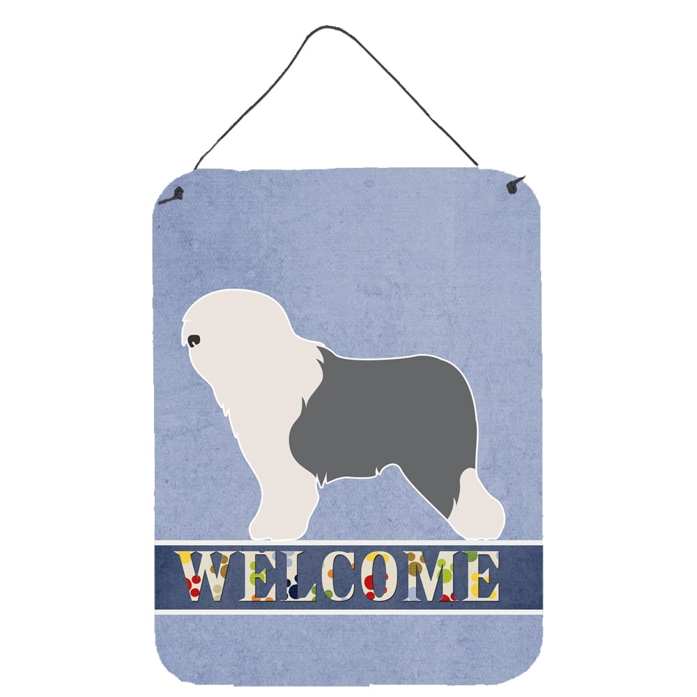 BB8294DS1216 Old English Sheepdog Bobtail Wall or Door Hanging Prints