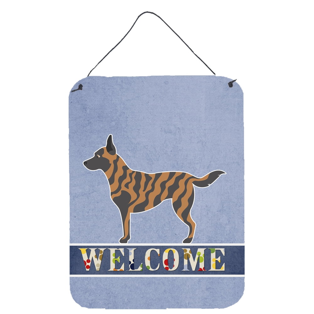Dutch Shepherd Welcome Wall or Door Hanging Prints - Multi - 12 x 16 in.