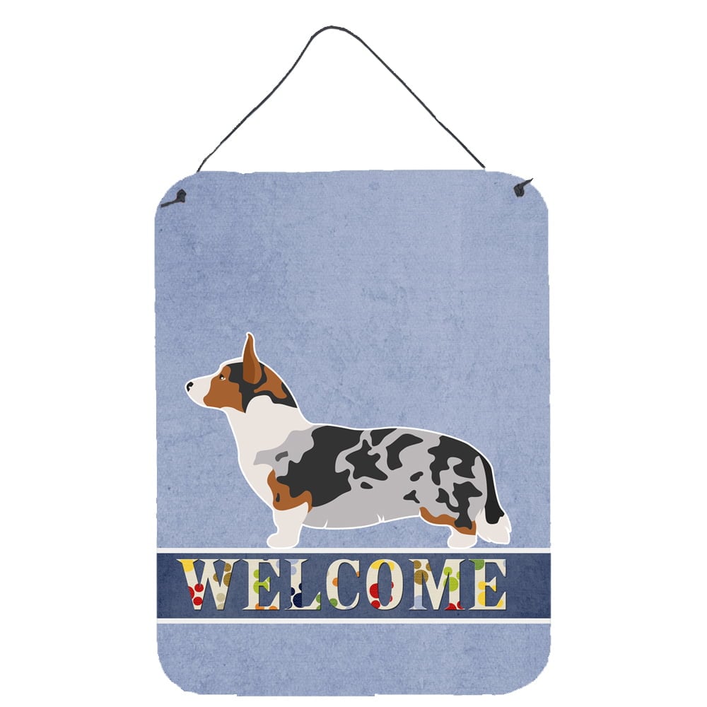 Welsh Corgi Cardigan Welcome Wall or Door Hanging Prints