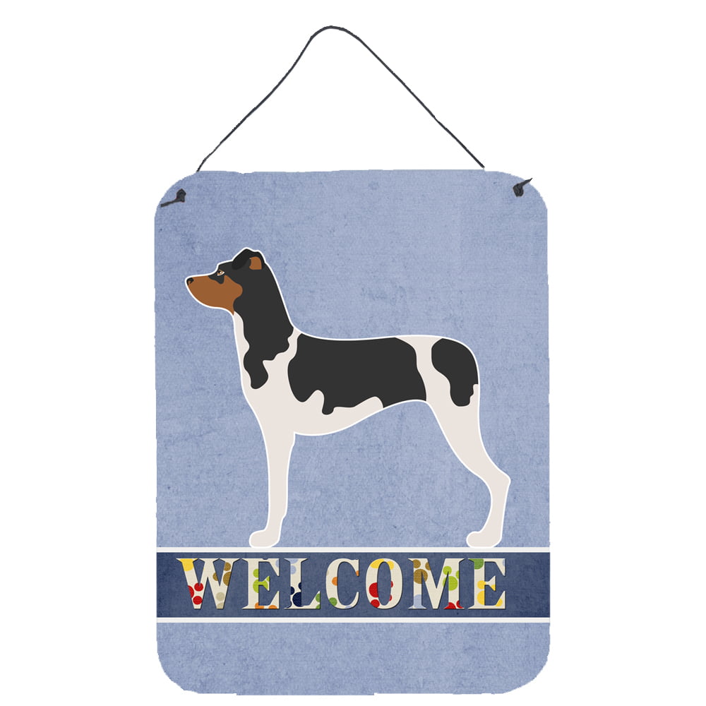 Brazilian Terrier Welcome Wall or Door Hanging Prints - Multi - 12 x 16 in.