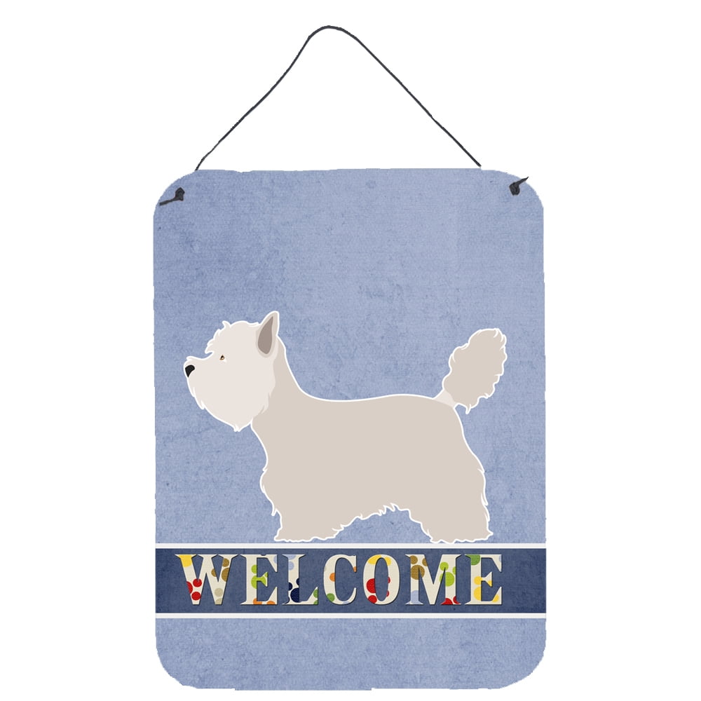 Westie Welcome Wall or Door Hanging Prints - Multi - 12 x 16 in.