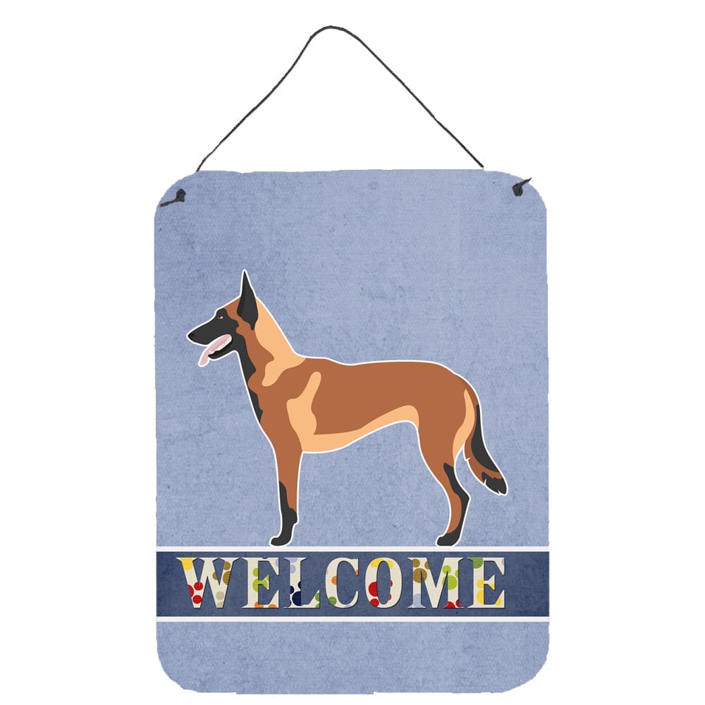 Malinois Belgian Shepherd Wall or Door Hanging Prints - Multi - 12 x 16 in.