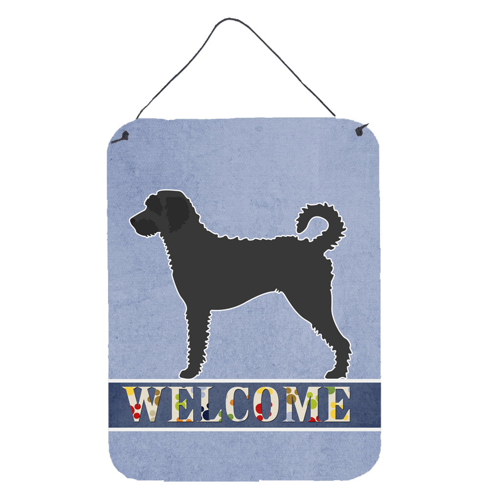 Labradoodle Welcome Wall or Door Hanging Prints - Multi - 12 x 16 in.