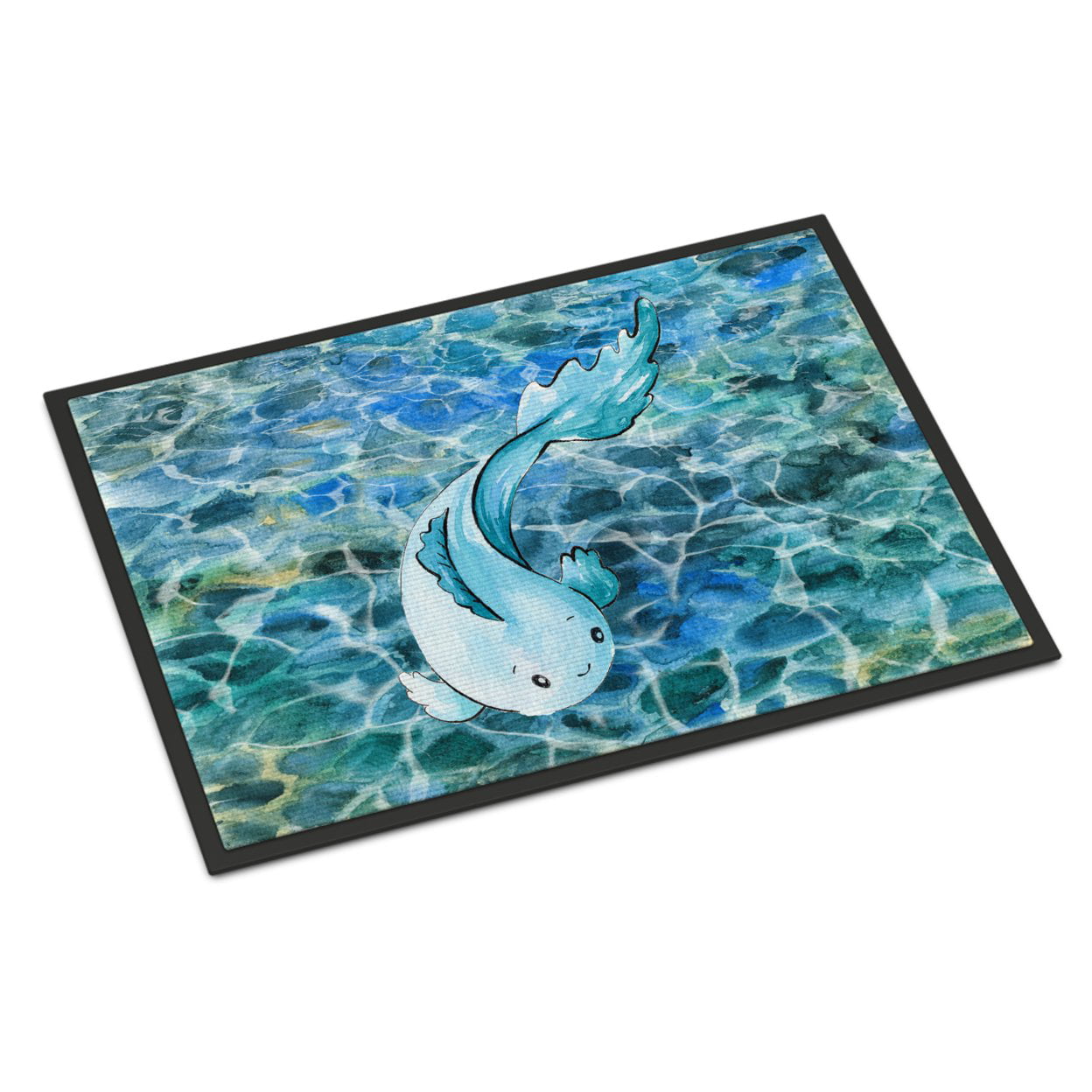 Blue Fish Indoor or Outdoor Mat - 18 x 27 in.