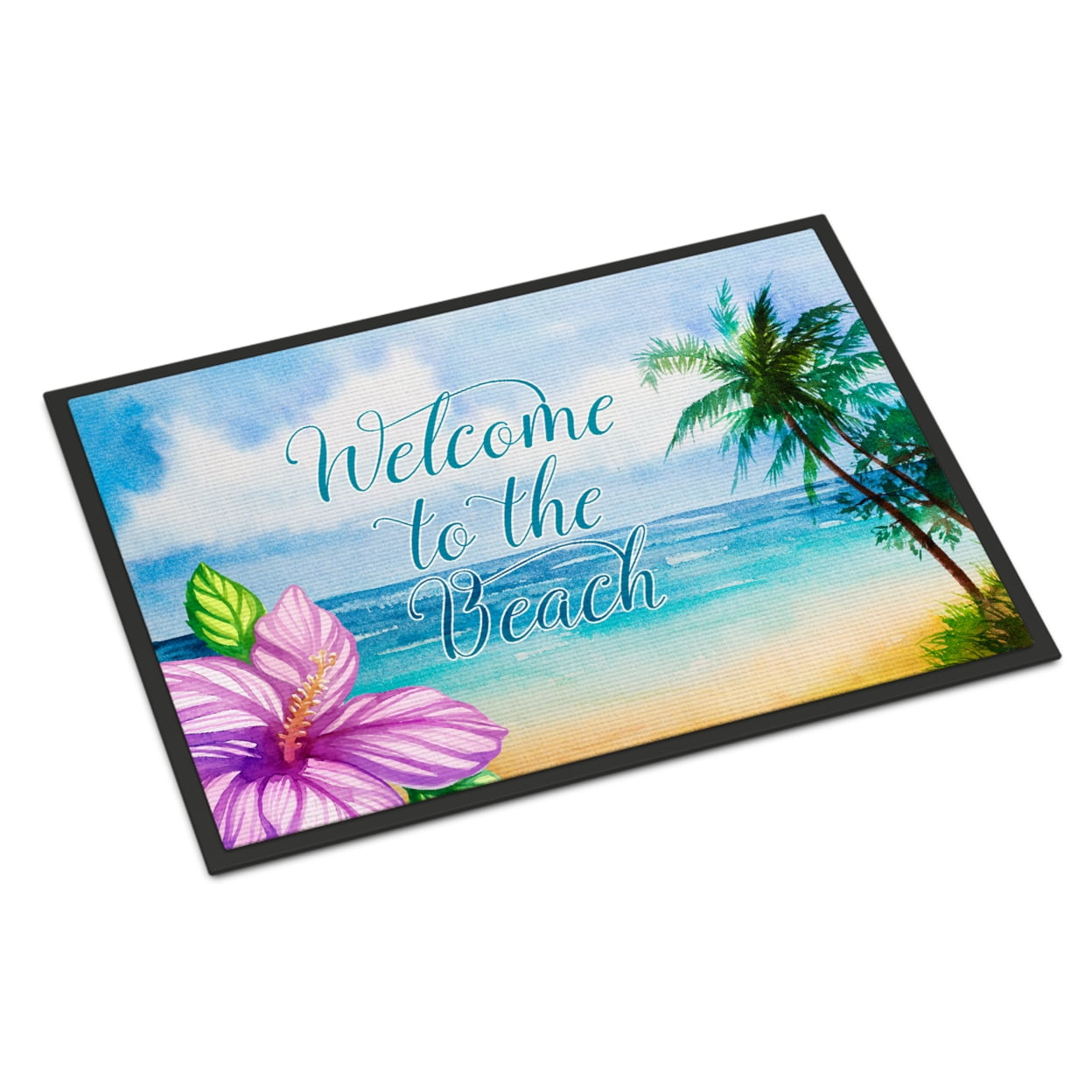 Beach Scene Welcome Indoor or Outdoor Mat - 18 x 27 in.