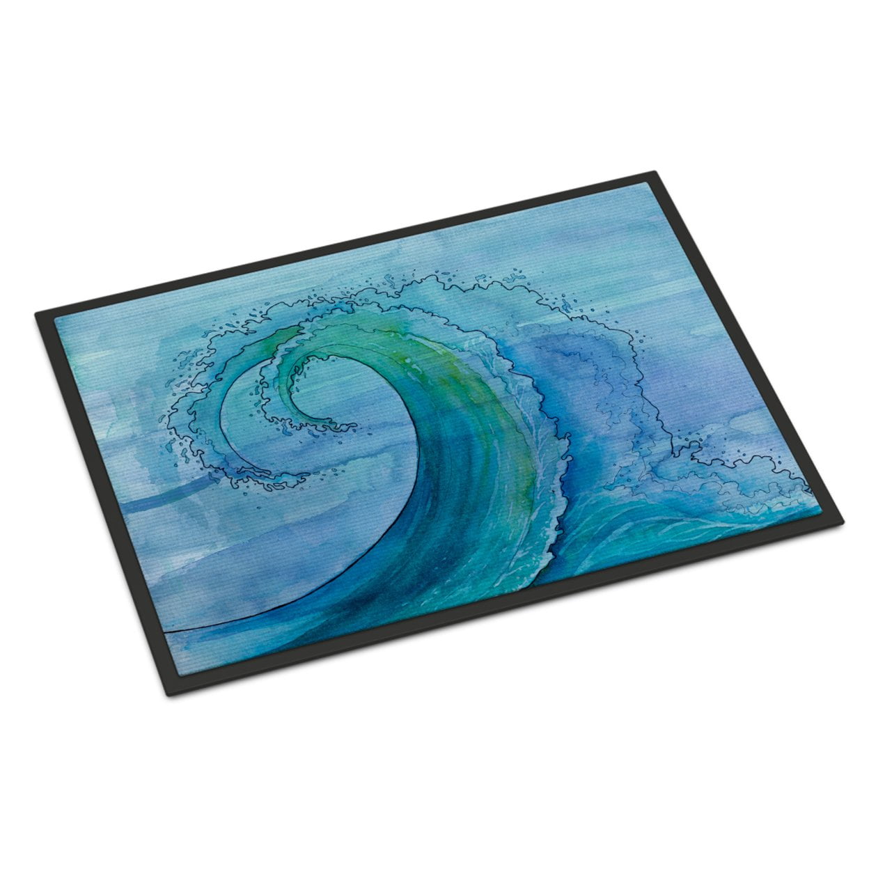 Abstract Wave Indoor or Outdoor Mat - 18 x 27 in.