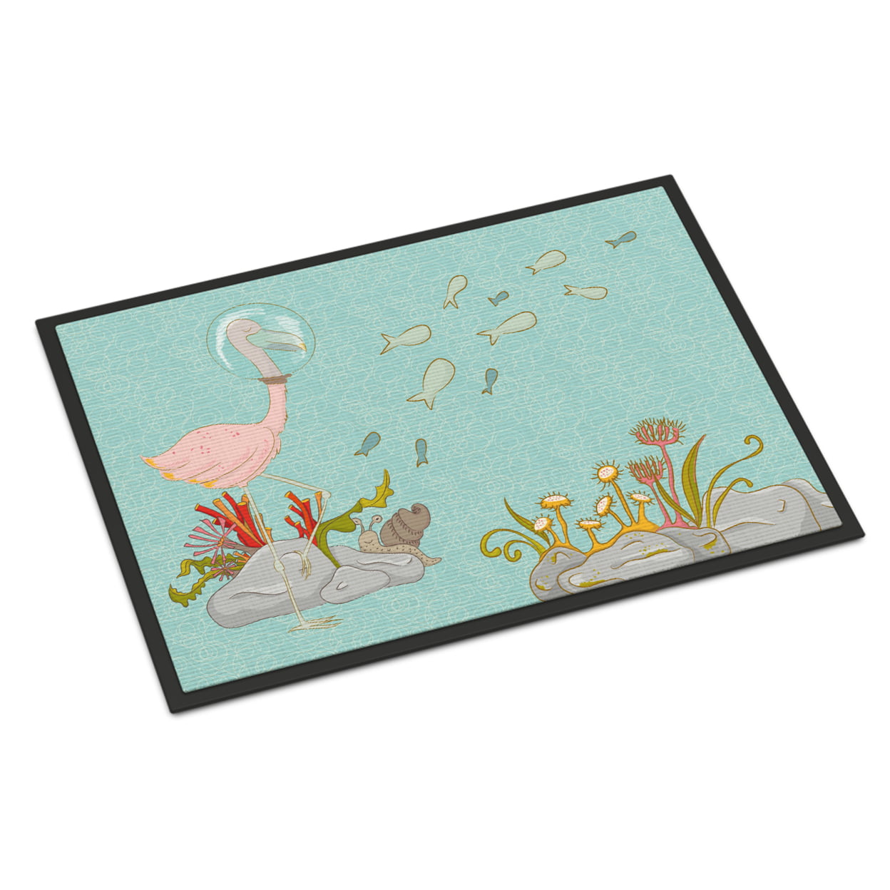 Flamingo Underwater Indoor or Outdoor Mat - 18 x 27 in.