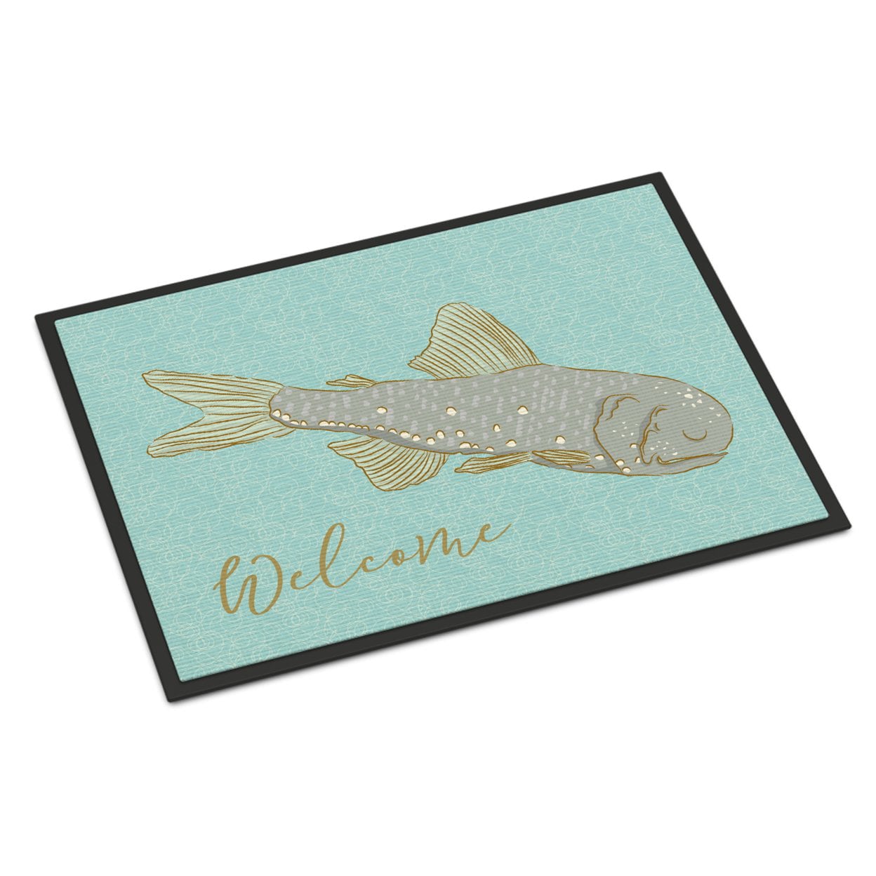 Fish Welcome Indoor or Outdoor Mat - 18 x 27 in.