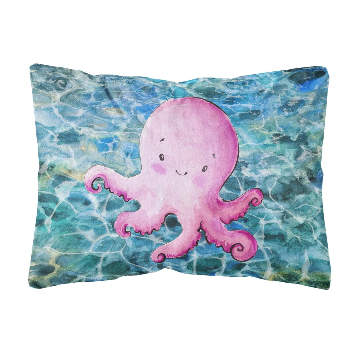 BB8522PW1216 Octopus Canvas Fabric Decorative Pillow