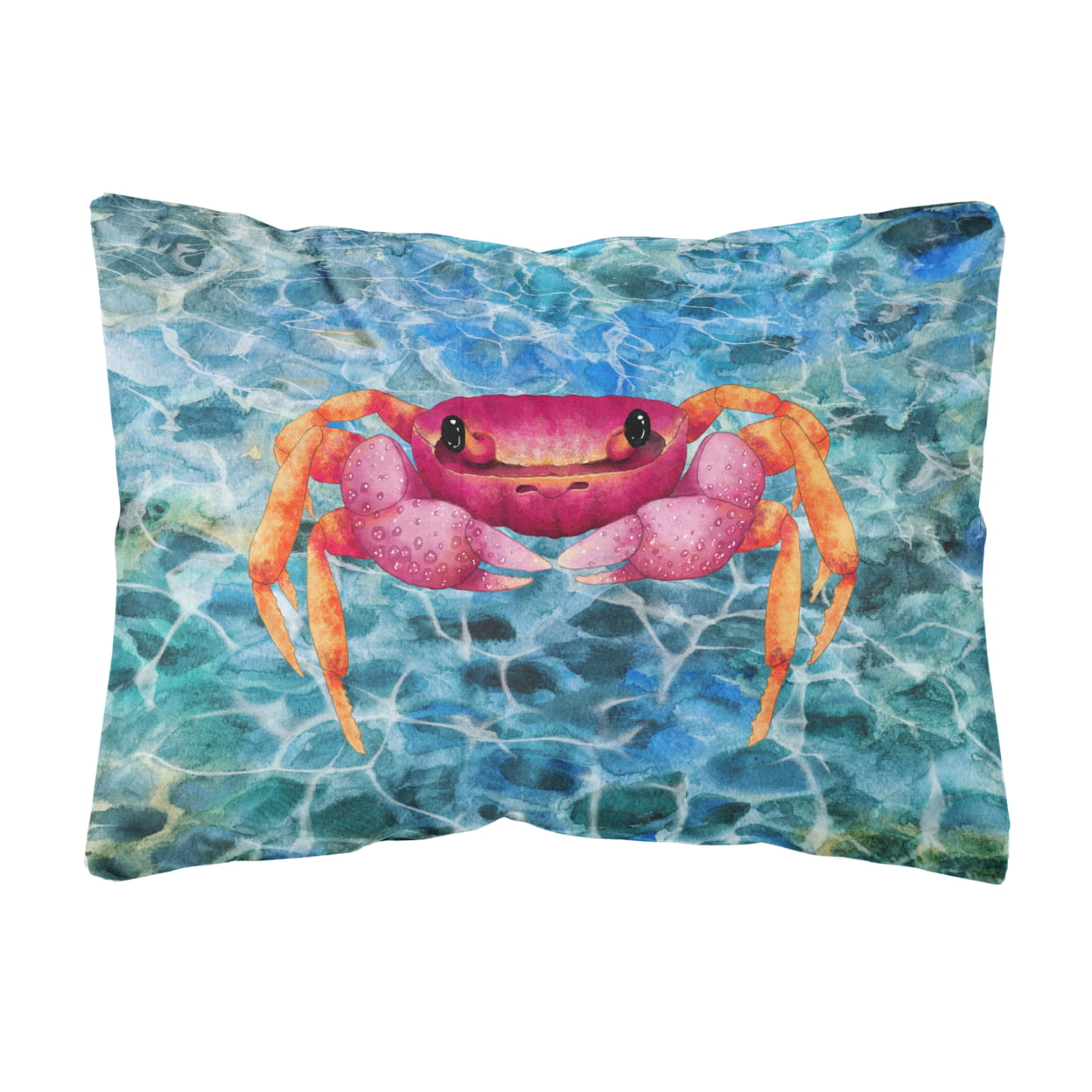 Crab Canvas Fabric Decorative Pillow - Multi-Colored
