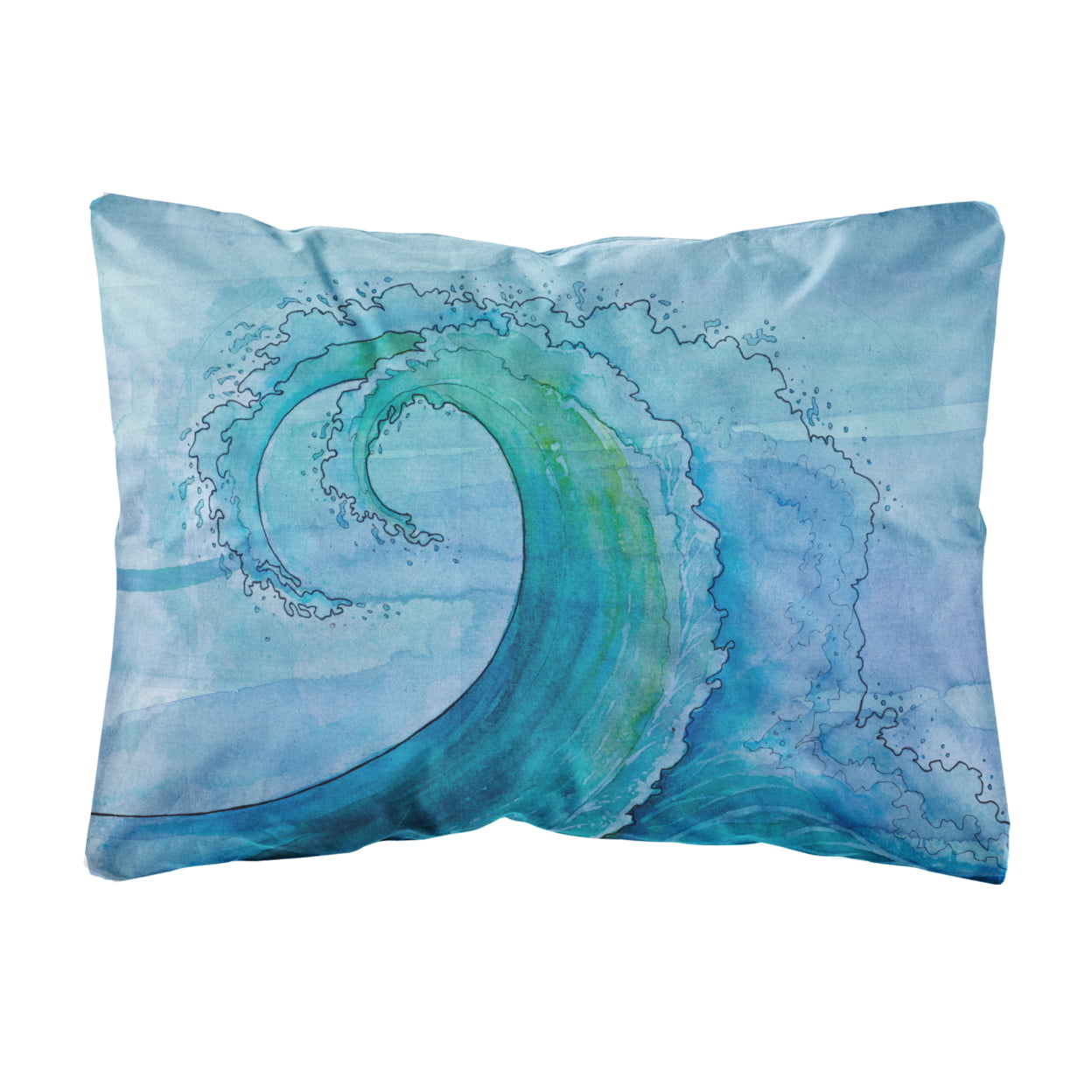 BB8531PW1216 Abstract Wave Canvas Fabric Decorative Pillow