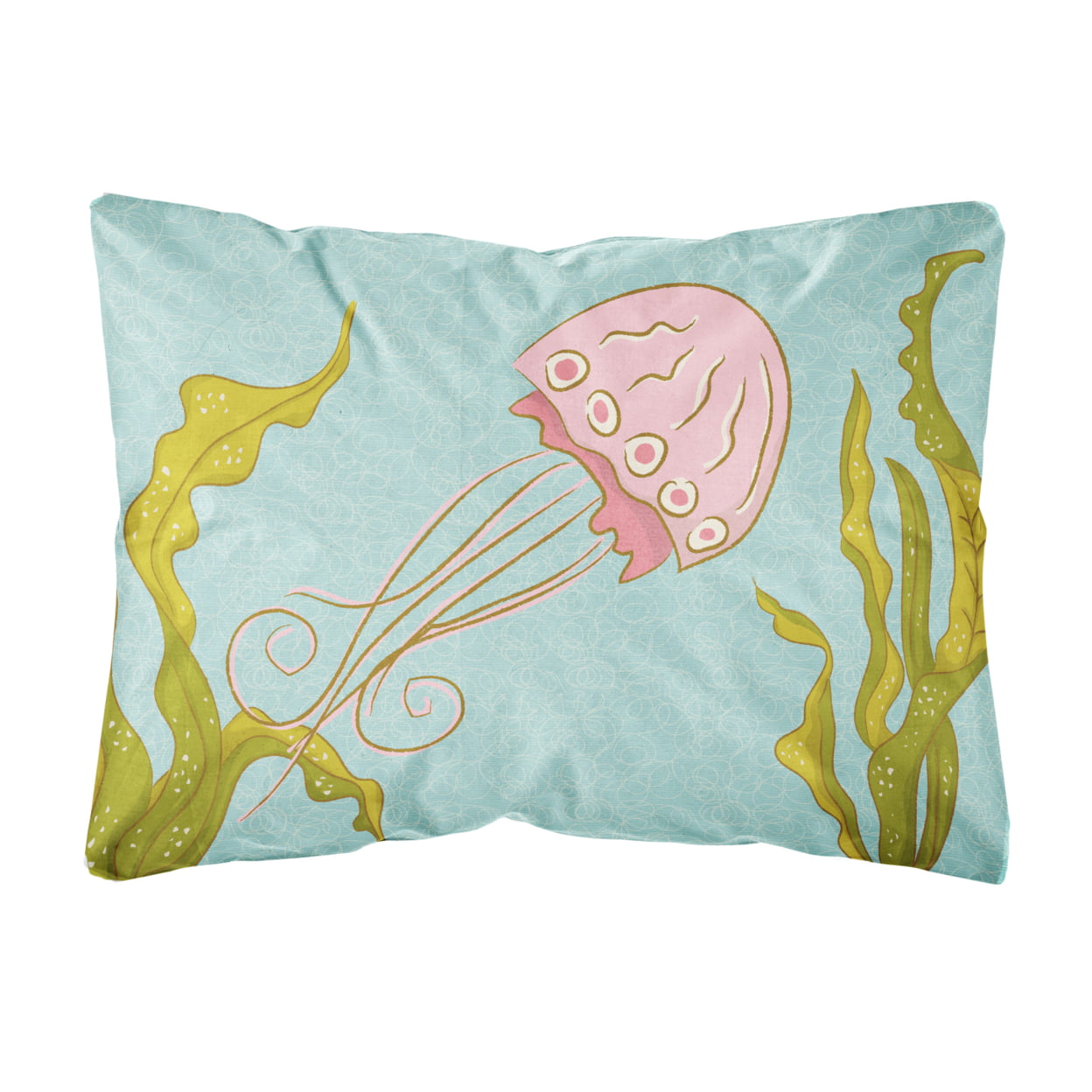 Jelly Fish Canvas Fabric Decorative Pillow - Multi-Colored
