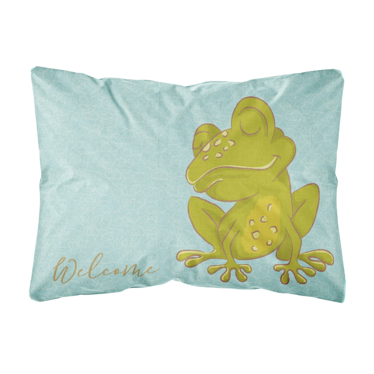 Fog Welcome Canvas Fabric Decorative Pillow - Multi-Colored