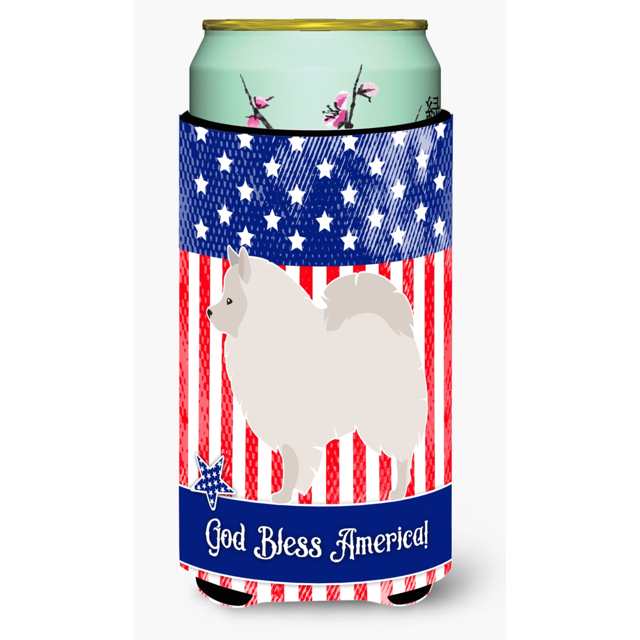 German Spitz American Tall Boy Beverage Insulator Hugger - Multi-Colored - Tall Boy