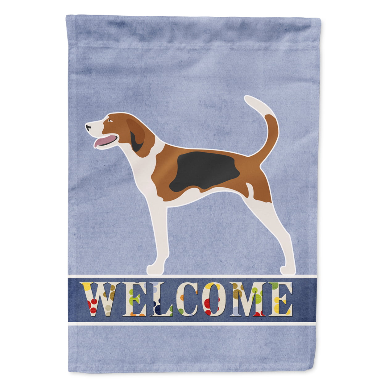 American Foxhound Welcome Flag Garden - Multi-Colored