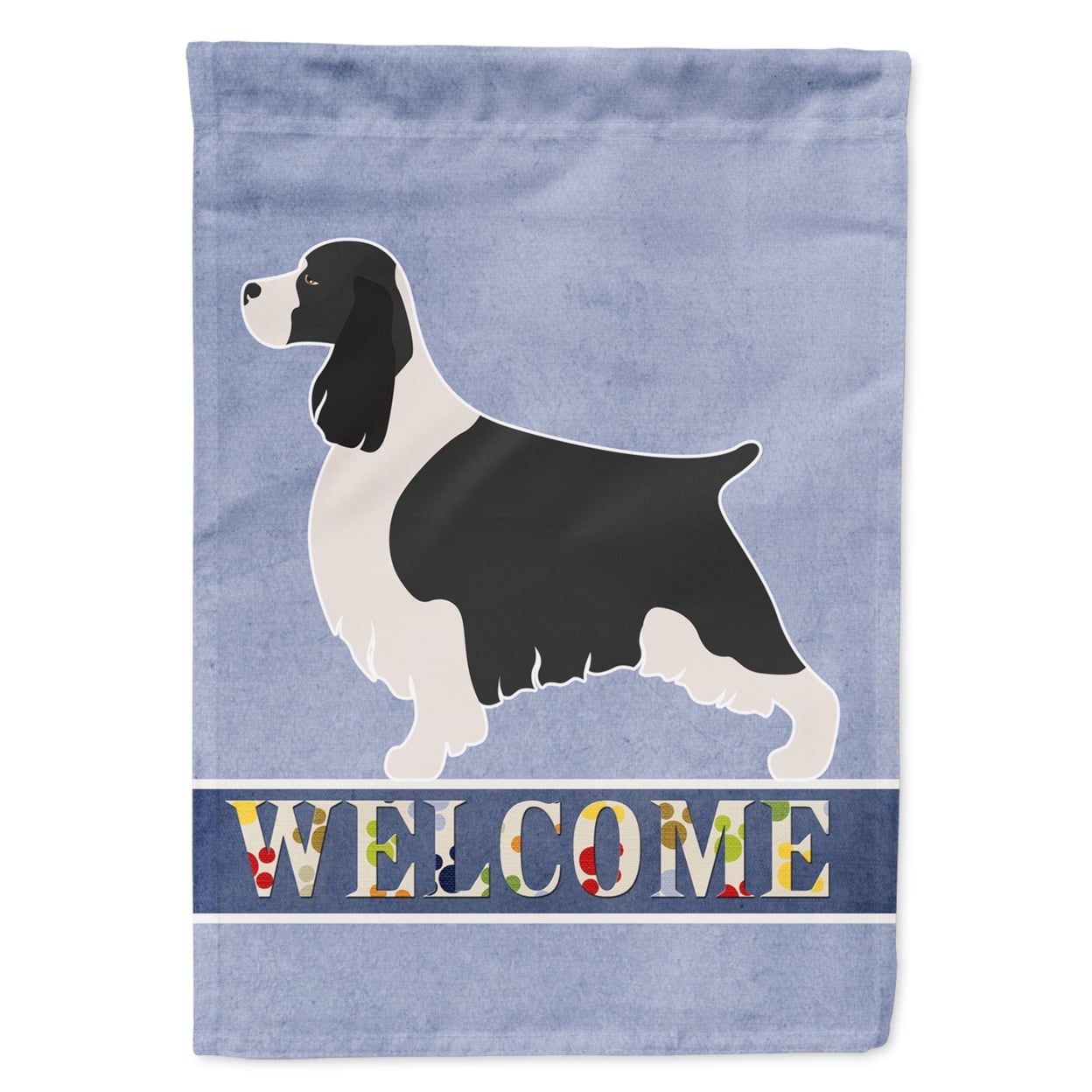 English Springer Spaniel Welcome Flag Garden - Multi-Colored