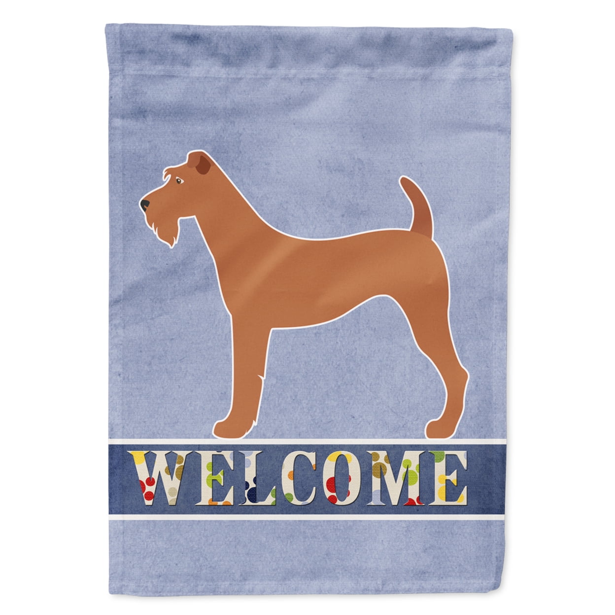 BB8276GF Irish Terrier Welcome Flag Garden
