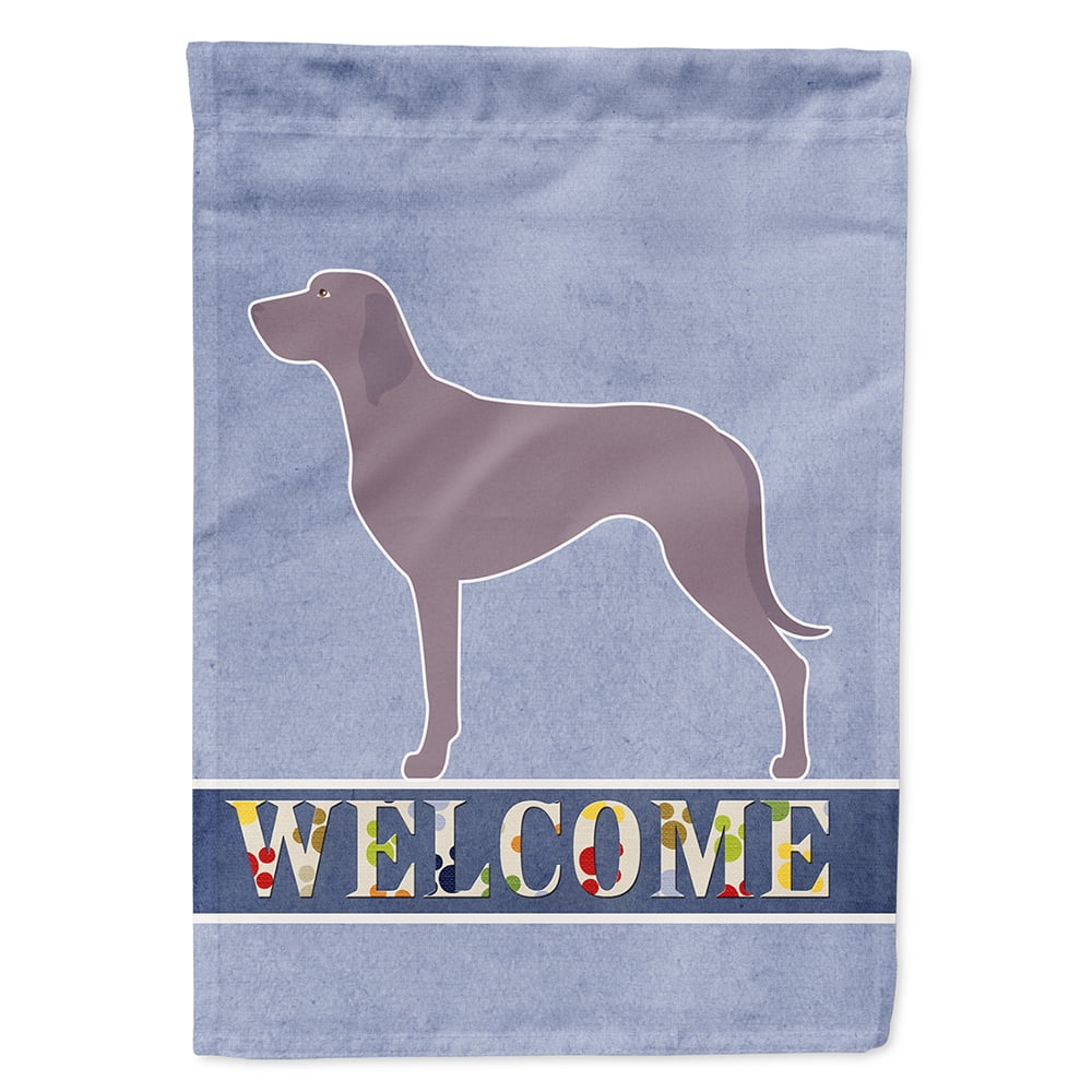 Weimaraner Welcome Flag Garden - Multi-Colored