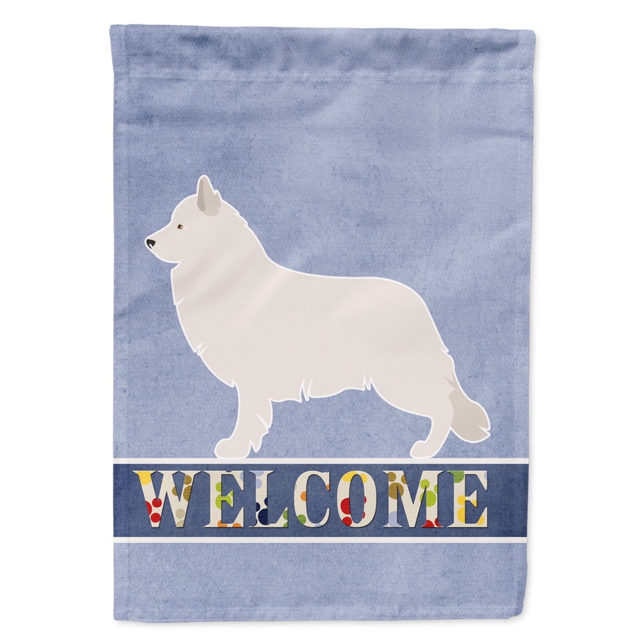 Berger Blanc Suisse Welcome Flag Garden - Multi-Colored