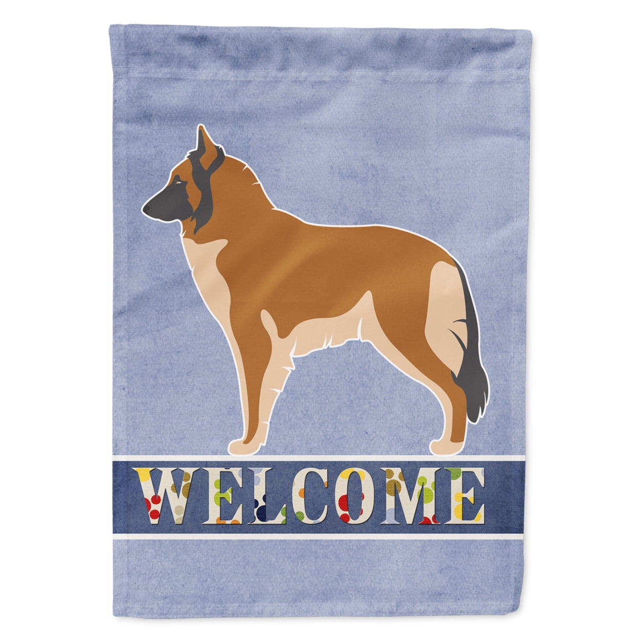 Belgian Tervuren Welcome Flag Garden - Multi-Colored