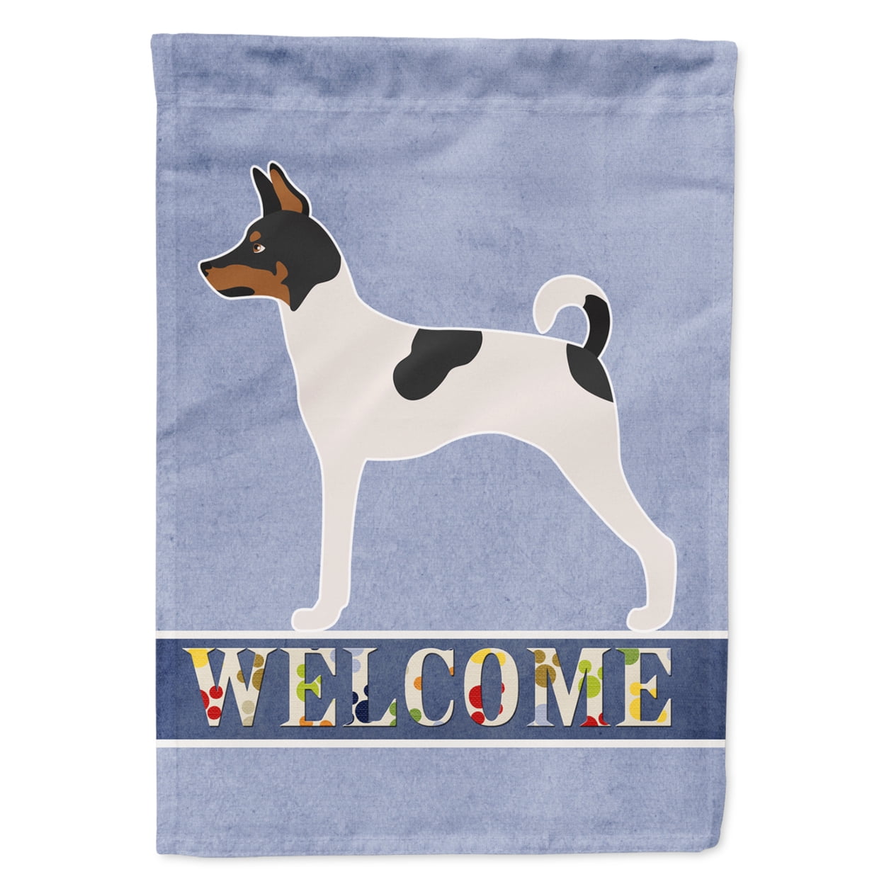 American Toy Fox Terrier Welcome Flag Garden - Multi-Colored
