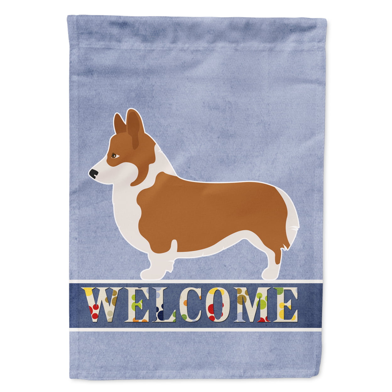 Pembroke Welsh Corgi Welcome Flag Garden