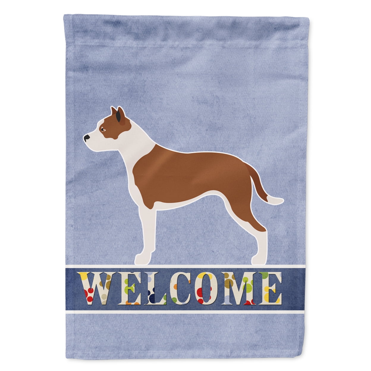 Pit Bull Terrier Welcome Flag Garden - Multi-Colored