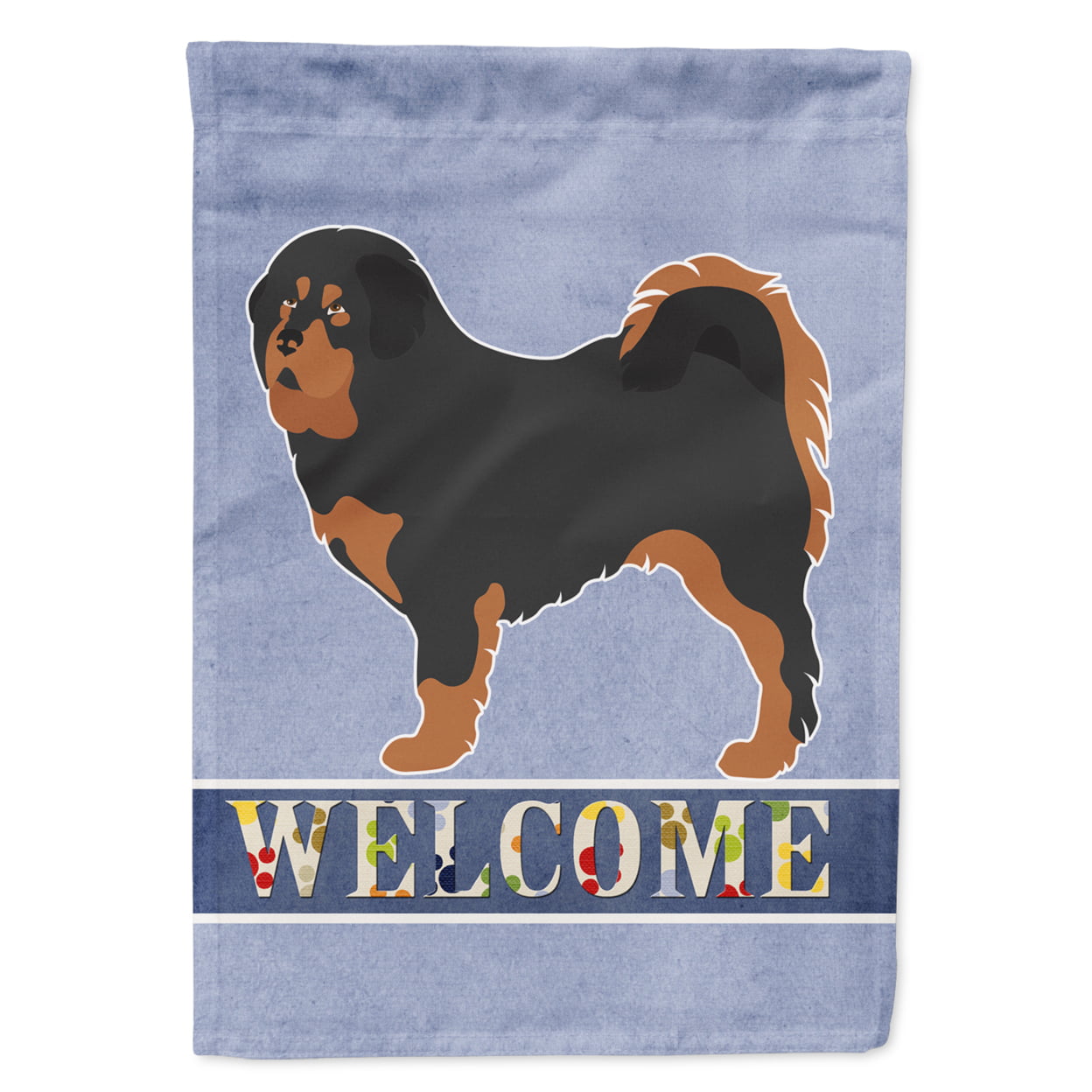 Tibetan Mastiff Welcome Flag Garden