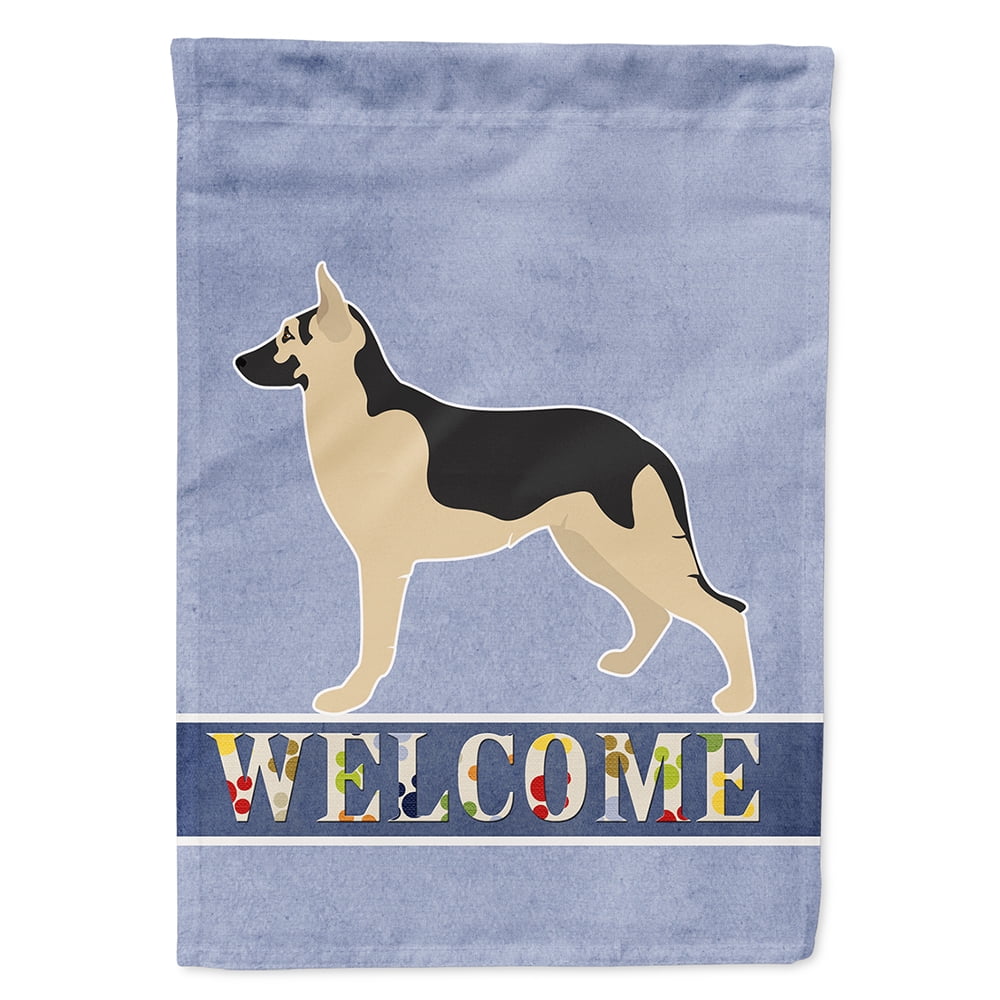 BB8330GF German Shepherd Welcome Flag Garden