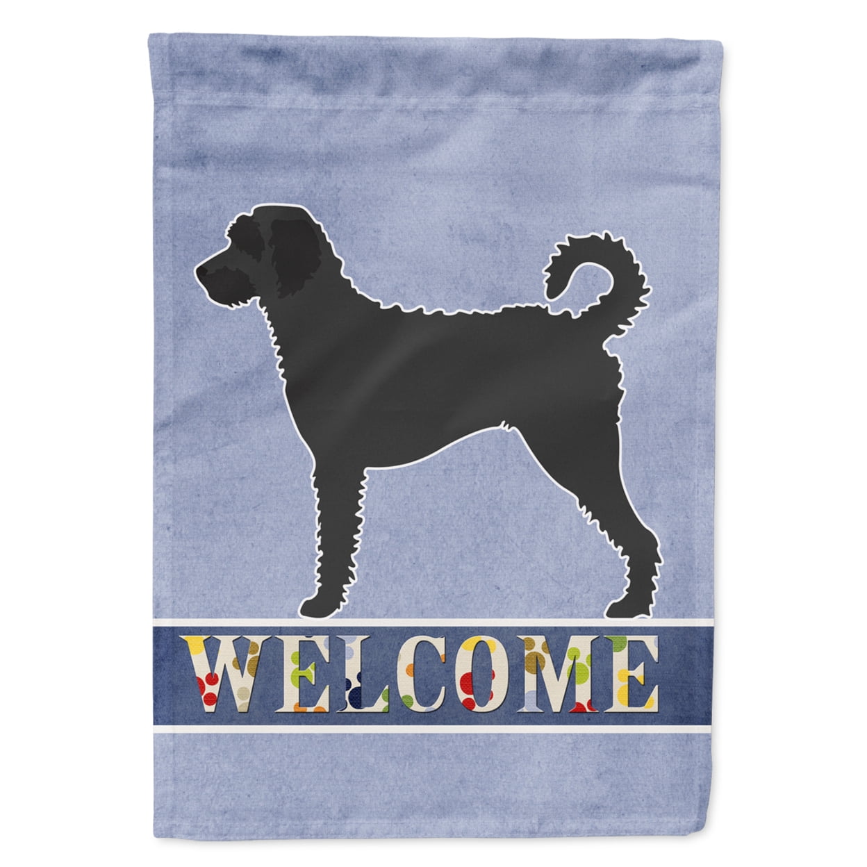 Labradoodle Welcome Flag Garden Size