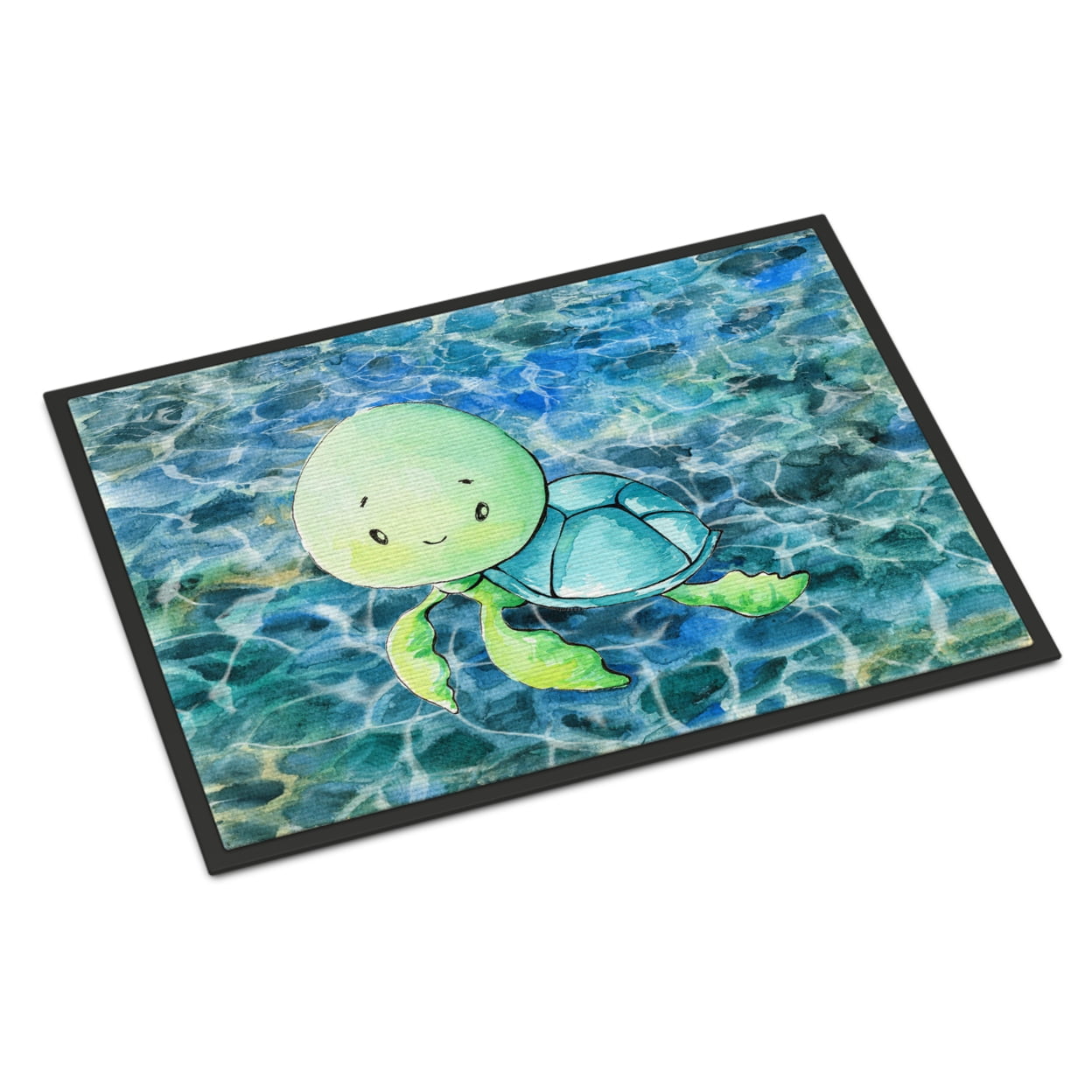 Sea Turtle Indoor Or Outdoor Mat - Multicolored - 24 x 36 in.