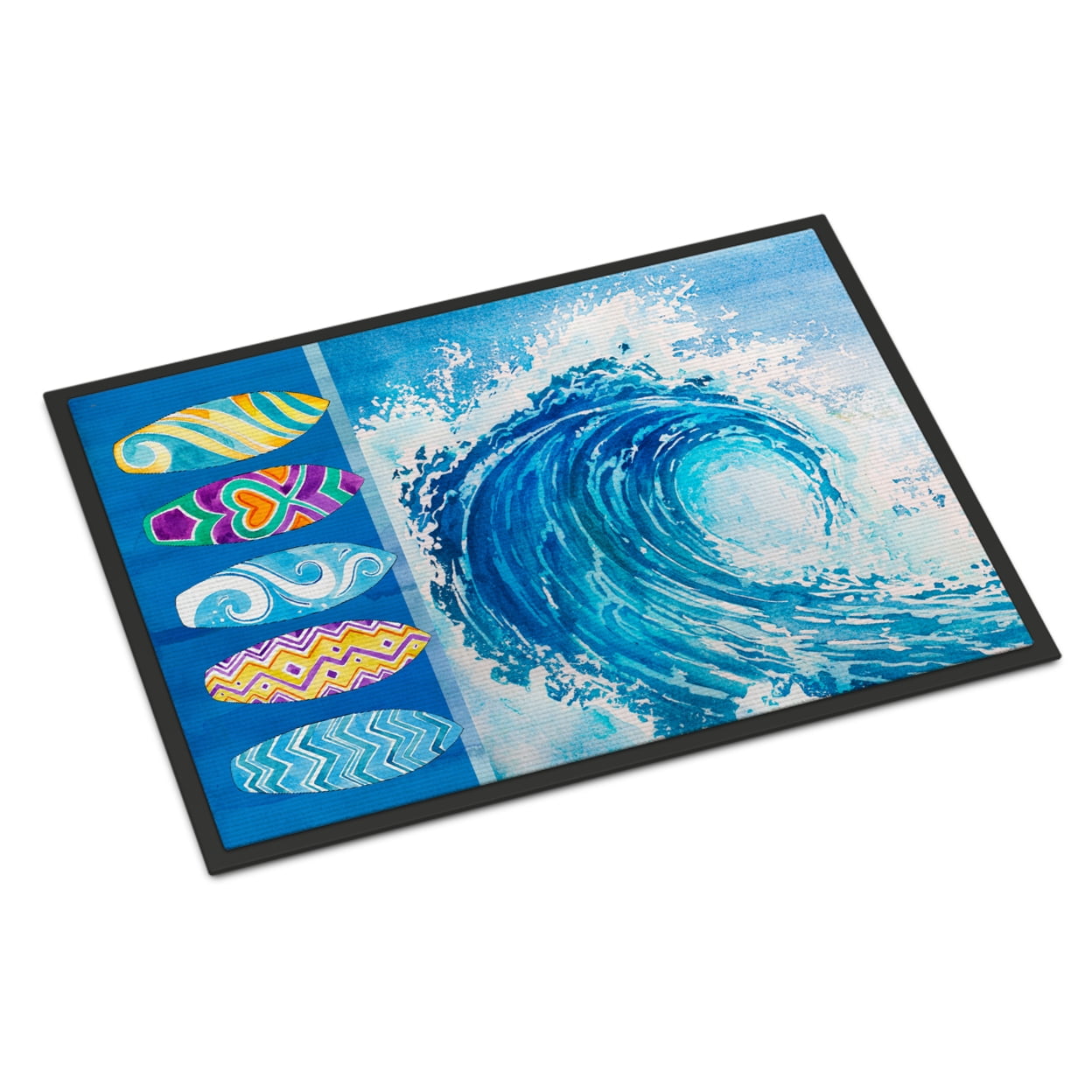 Picture of Carolines Treasures BB8528JMAT Surf Boards And Wave Indoor Or Outdoor Mat - 24 x 36 in.