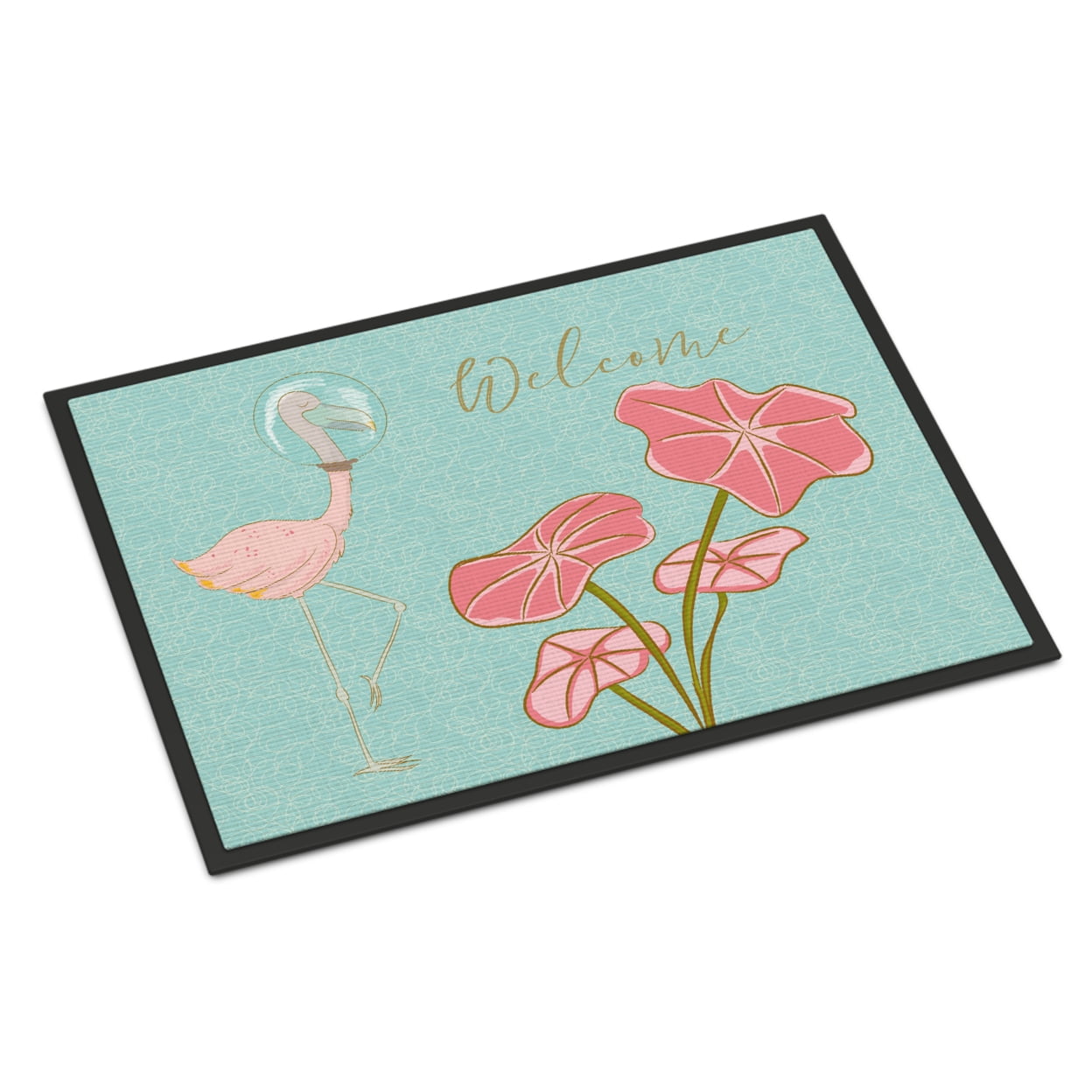 Flamingo Welcome Indoor Or Outdoor Mat - Multicolored - 24 x 36 in.