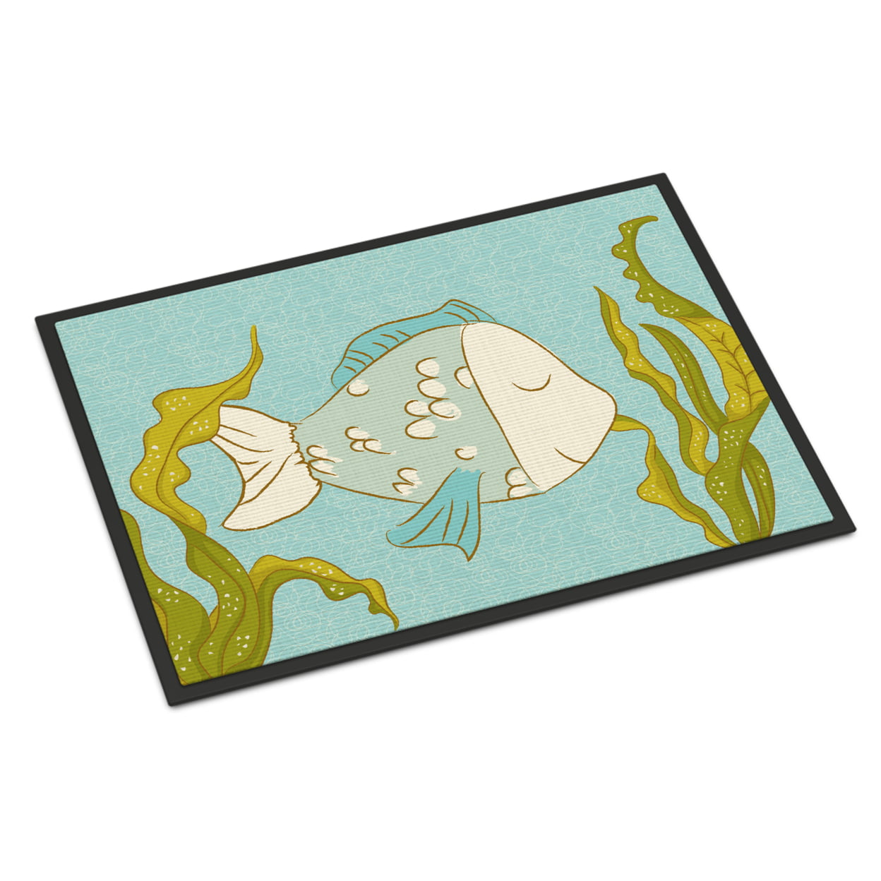 Blue Fish Indoor Or Outdoor Mat - 24 x 36 in.