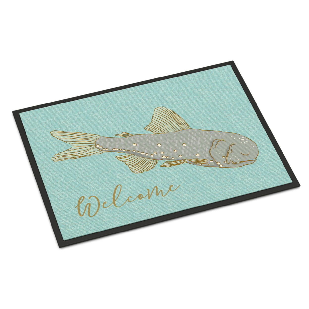 Fish Welcome Indoor Or Outdoor Mat - 24 x 36 in.