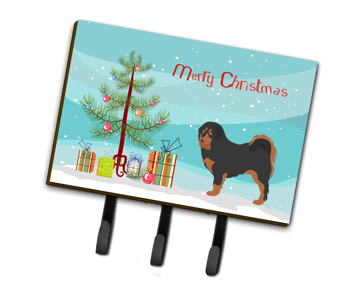 Picture of Carolines Treasures BB8488TH68 Tibetan Mastiff Christmas Leash Or Key Holder