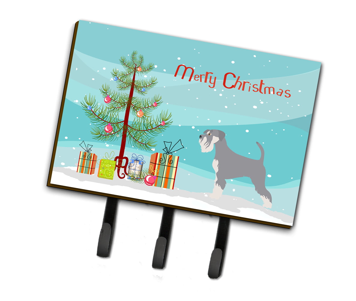BB8512TH68 Schnauzer Christmas Leash Or Key Holder