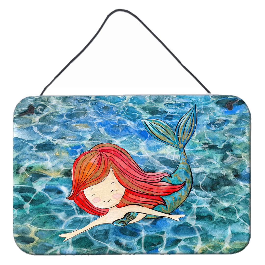 Mermaid Swimming Wall Or Door Hanging Prints