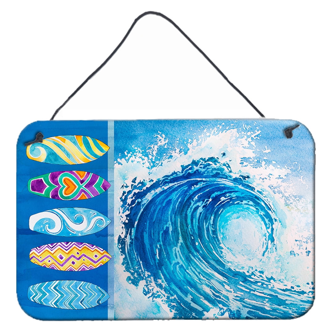 Picture of Carolines Treasures BB8528DS812 Surf Boards And Wave Wall Or Door Hanging Prints