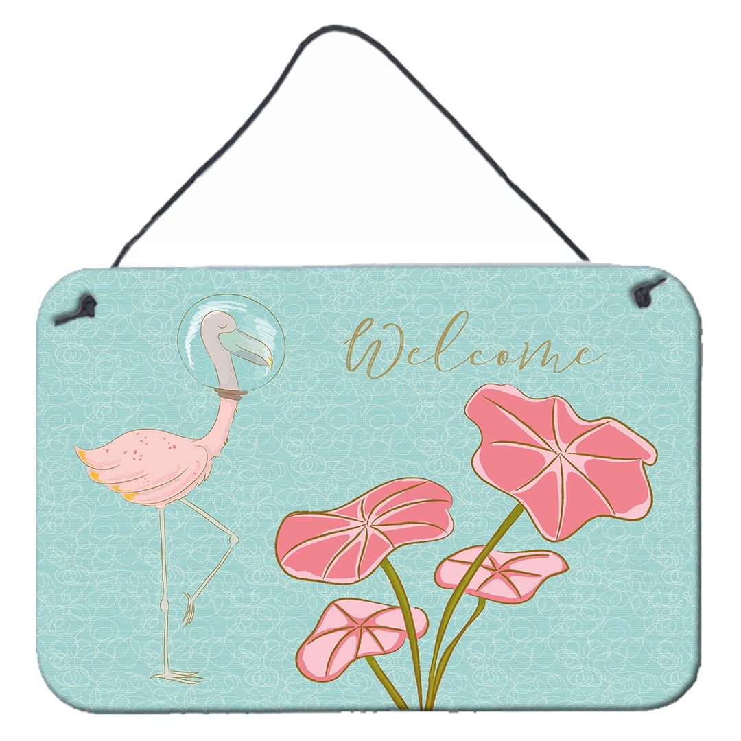 Flamingo Welcome Wall Or Door Hanging Prints