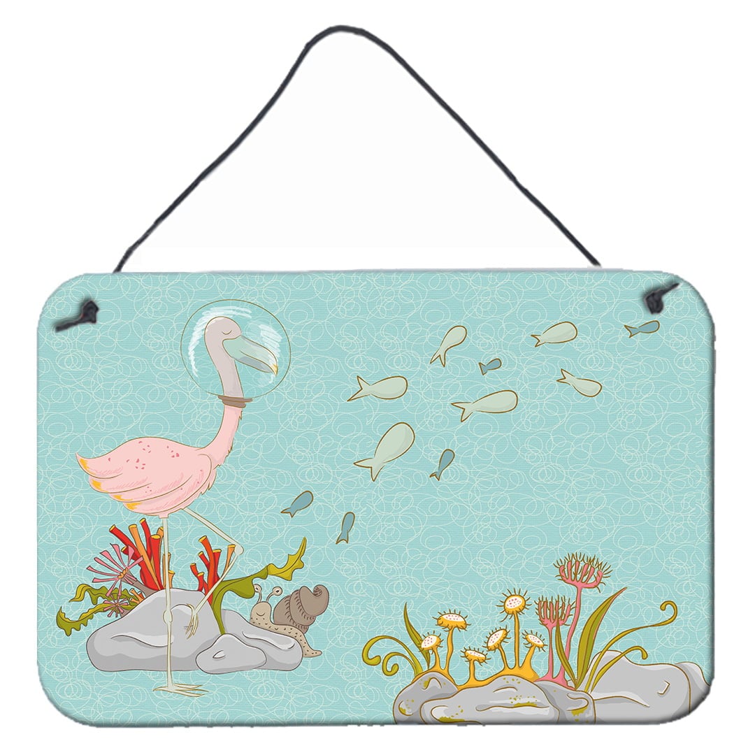 Flamingo Underwater Wall Or Door Hanging Prints - Multi Colored - 8 x 12 in.