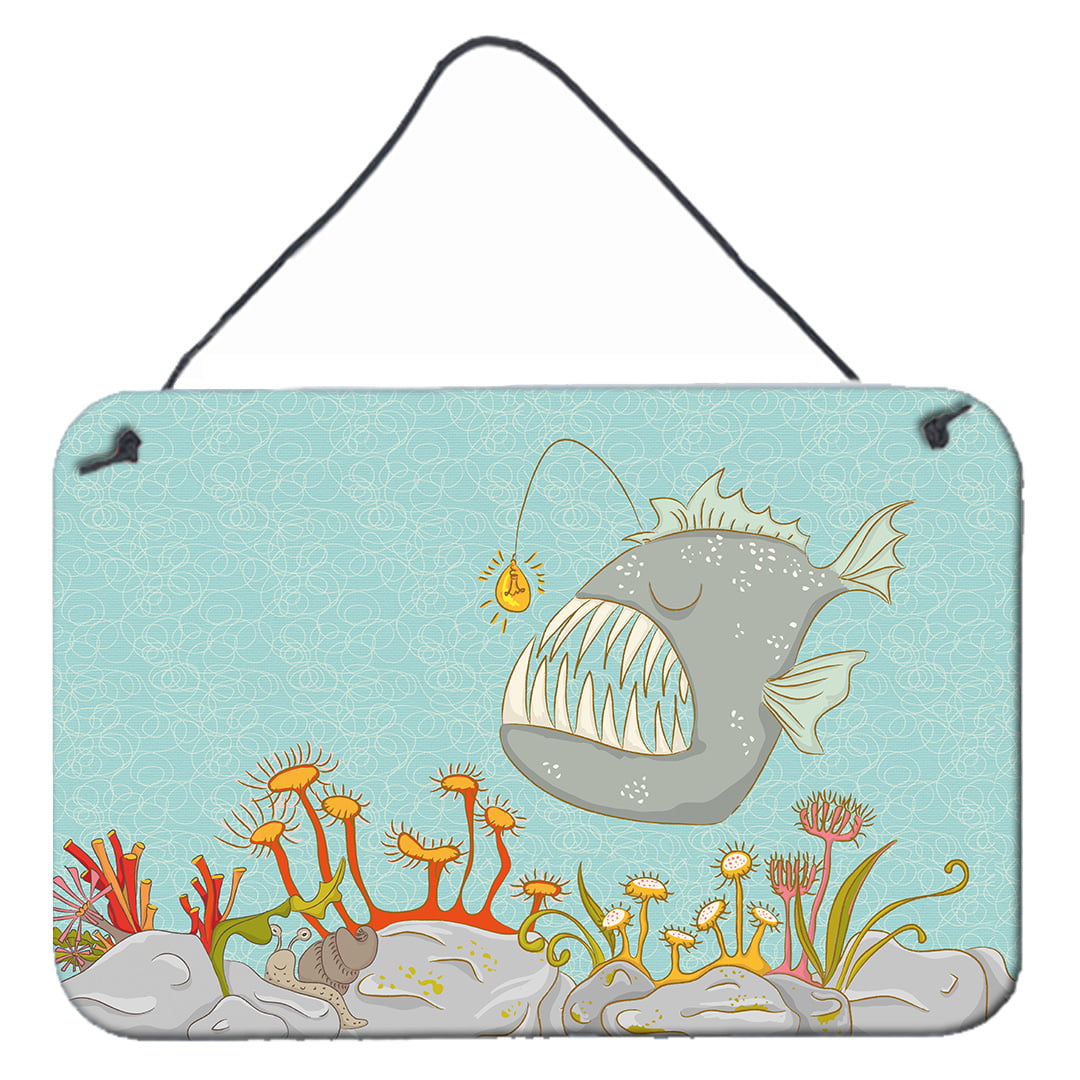 Picture of Carolines Treasures BB8536DS812 Frog Fish Scene Wall Or Door Hanging Prints