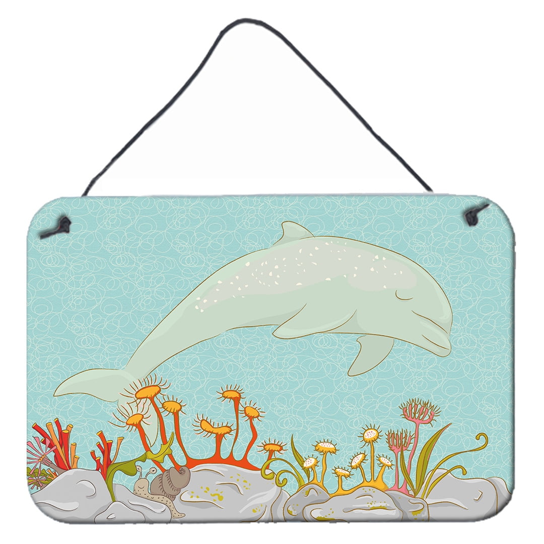 BB8537DS812 Dolphin Underwater Scene Wall Or Door Hanging Prints