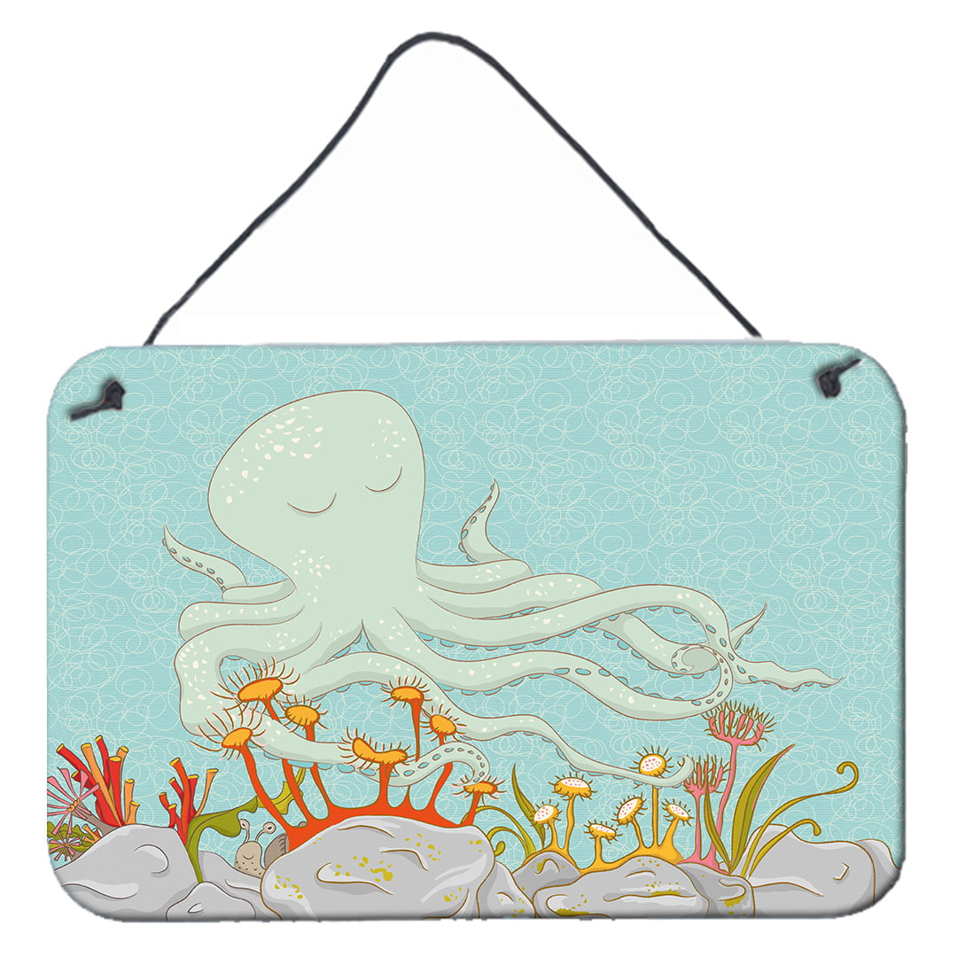 Picture of Carolines Treasures BB8538DS812 Octopus Underwater Scene Wall Or Door Hanging Prints